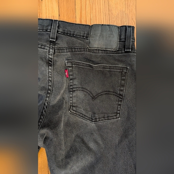 Levi's Black Straight Jeans Classic Fit - Picture 7 of 7